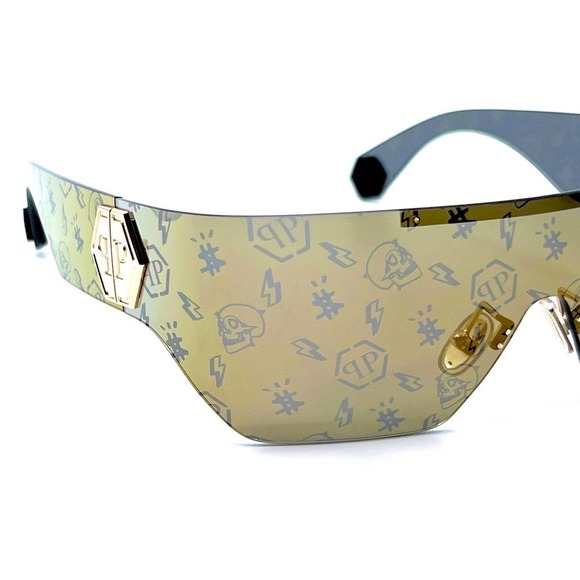 NEW!!! PHILIPP PLEIN Sunglasses Plein Hero SPP029 Col.300L Authentic main image 9